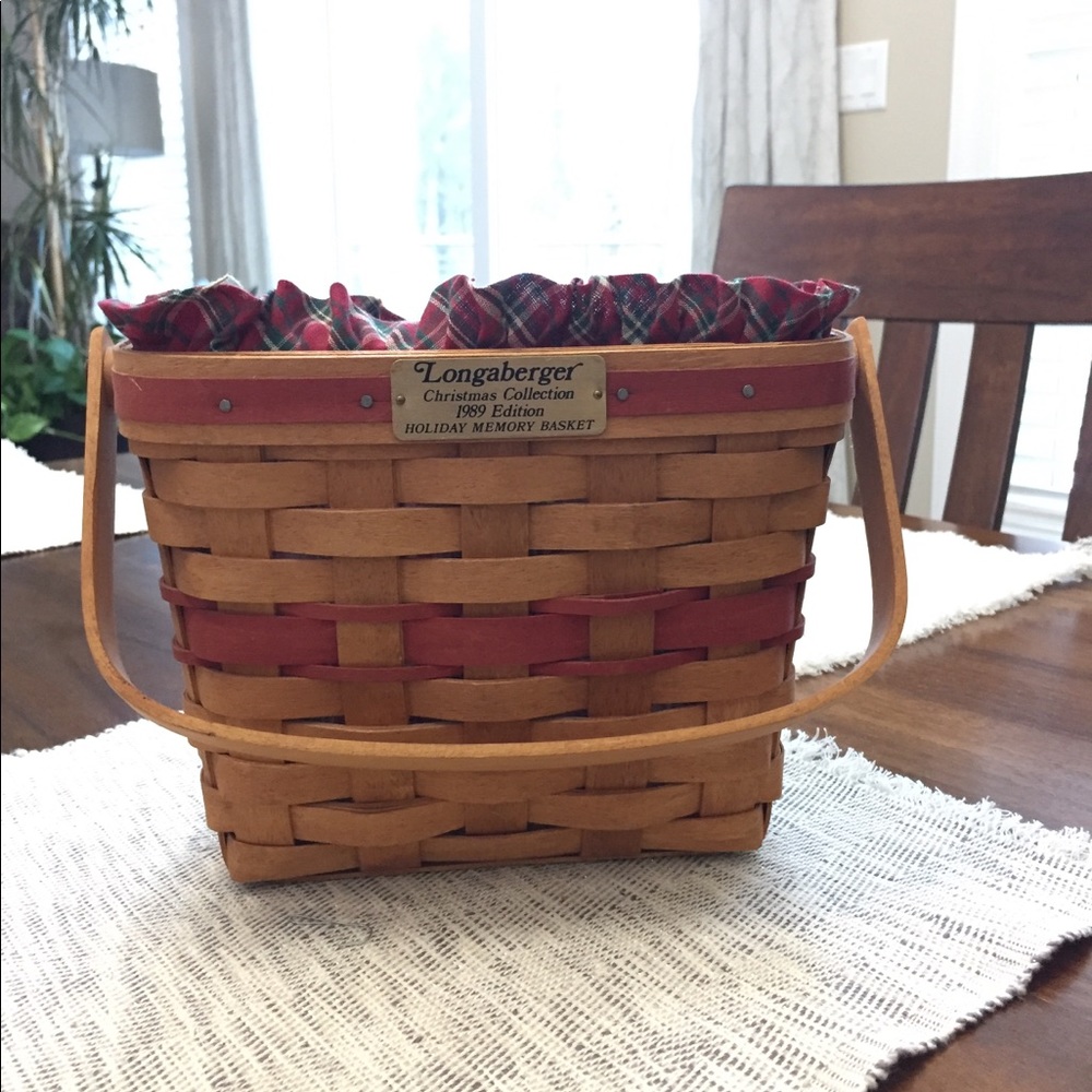 Longaberger 1989 Christmas Collection Basket